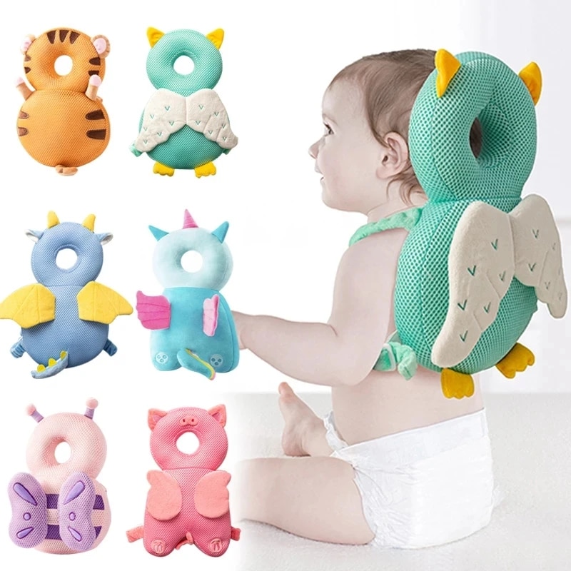 Infant Head Protector - 1 個子供の落下防止枕ベビー幼児頭枕通気性枕歩くことを学ぶ頭部保護パッド頭部保護