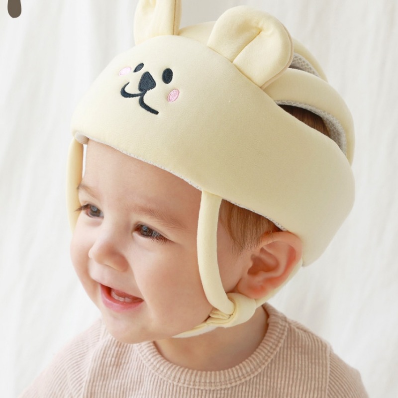 Infant Head Protector - ベビーバニーヘッドの安全ヘルメット,幼児用の帽子,幼児用の保護クッション,面白い動物,這う,ウォーキング