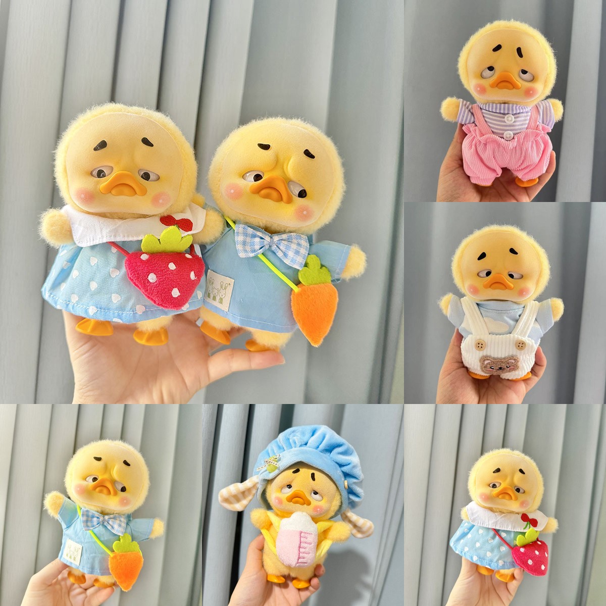 Baby Products 1 Year - 幼稚園用のアヒルのぬいぐるみセット,かわいいベビーアクセサリー,小さな黄色いアヒルの人形の服,居心地の良いアヒルの服