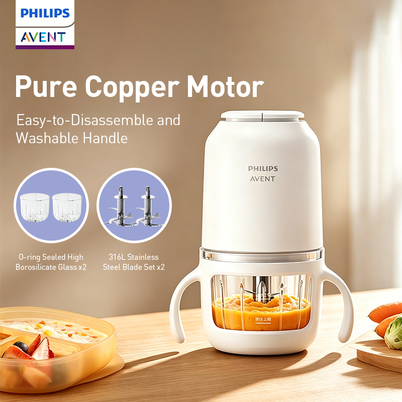 Baby Food Maker Blender - フィリップス アベント ベビーフードメーカー 150W 2つのガラスカップ 2つのブレード
