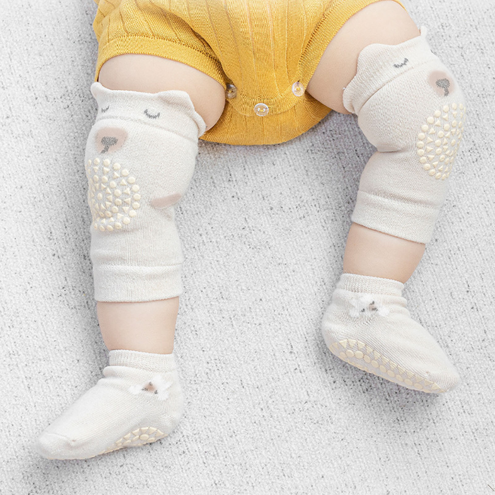 Baby Knee Pad Crawling - ユニセックス幼児用ニーパッド,膝プロテクター,滑り止め,赤ちゃんと男の子と女の子のための滑り止めソックス