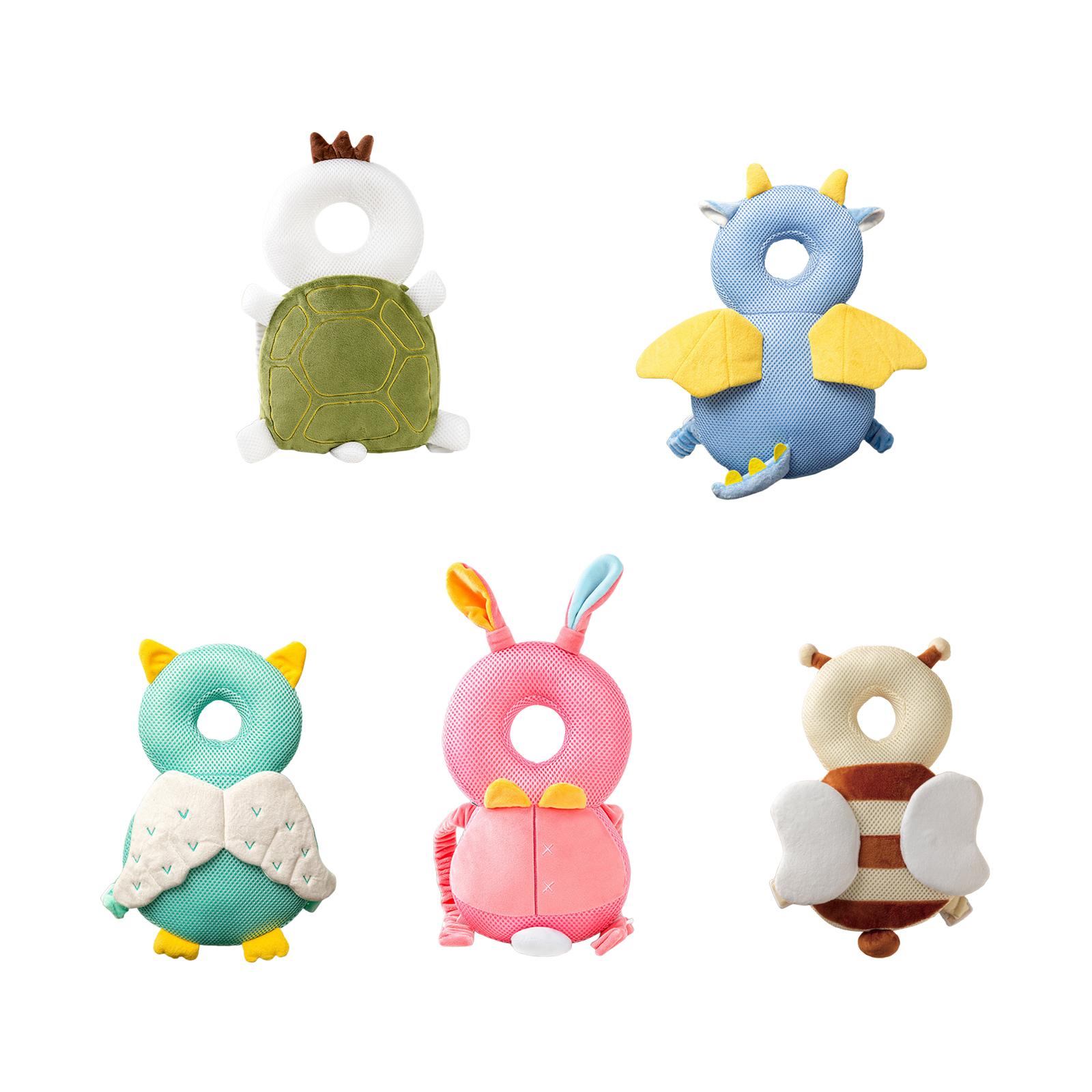 Infant Head Protector - ベビー膝パッド付きバックパック、赤ちゃん保護バックパック、着用クッション、動物型ベビーバックピロー、ハイハイする子供、幼児向け