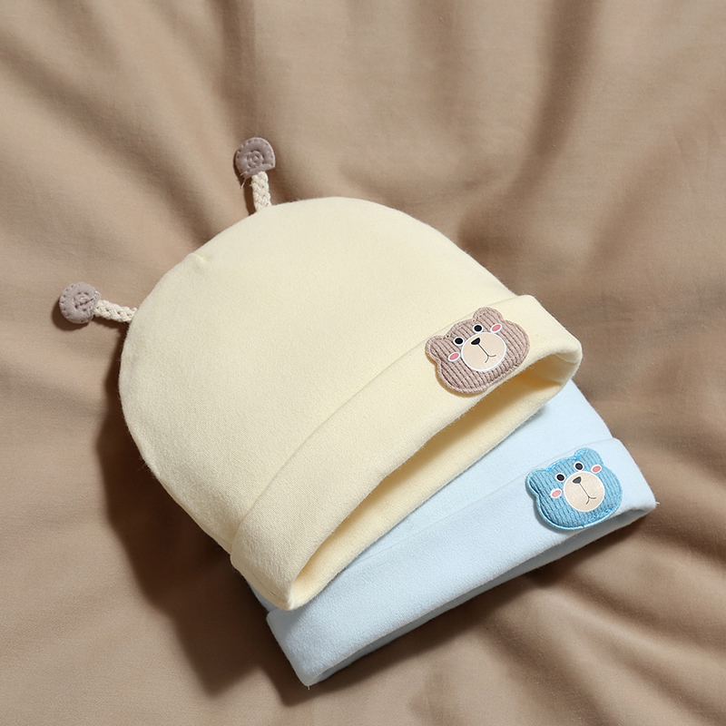 Infant Head Protector - 6-12Month ベビービーニーかわいい漫画新生児胎児帽子秋冬子供頭部保護プルオーバーキャップ幼児ニット帽子