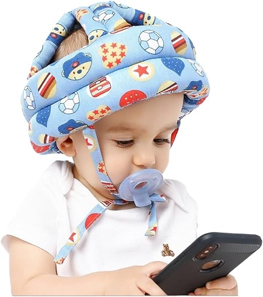 Infant Head Protector - ベビーウォーカー転倒防止帽子、調節可能なハイハイ用ウォーカー衝突防止、6～24ヶ月の赤ちゃんの歩行時の頭部保護に最適