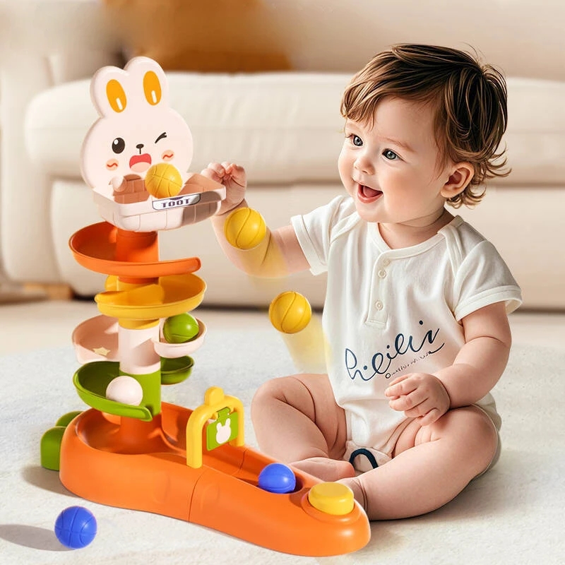 Toddler Learning Tower - モンテッソーリ ベビーボールドロップトイ 幼児向け知育玩具 子供向けアクティビティゲーム ベビーラーニングタワー 積み木おもちゃ