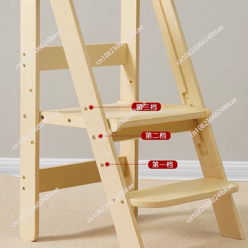 Toddler Learning Tower - 子供用折りたたみ式ラーニングタワー - 浴室とキッチン用の手すり付きステップスツール、幼児用安全立ち台