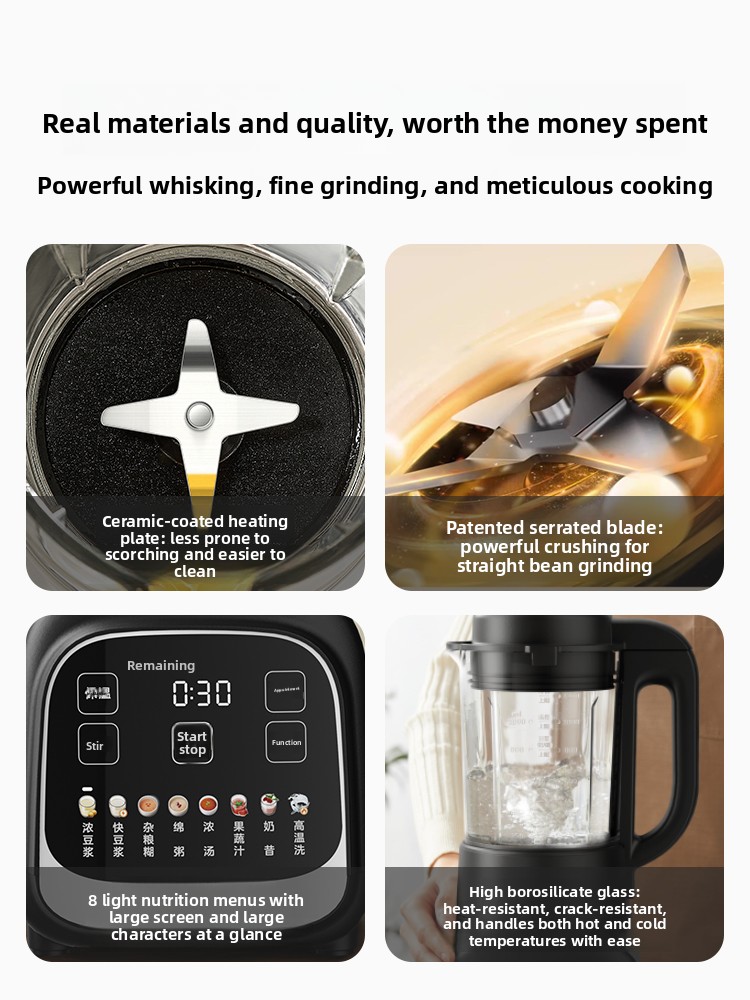 家庭用ブレンダー、フィルター不要の豆乳メーカー、静音の新型全 - Baby Food Maker Blender のレビューと価格