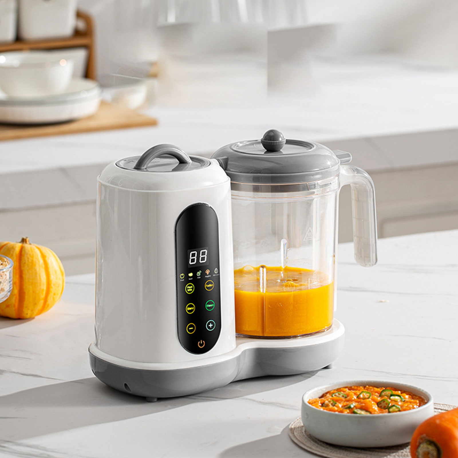多機能ベビーフードマシン,軽量,タッチスクリーン,自家製フー - Baby Food Maker Blender のレビューと価格