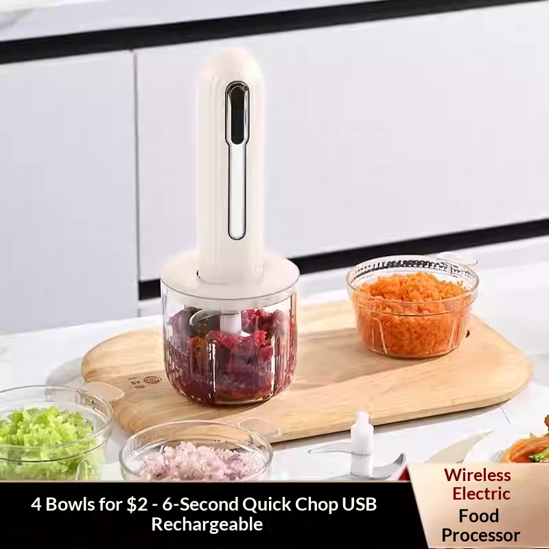 ワイヤレス電動ミートグラインダー ステンレス製フードプロセッ - Baby Food Maker Blender のレビューと価格