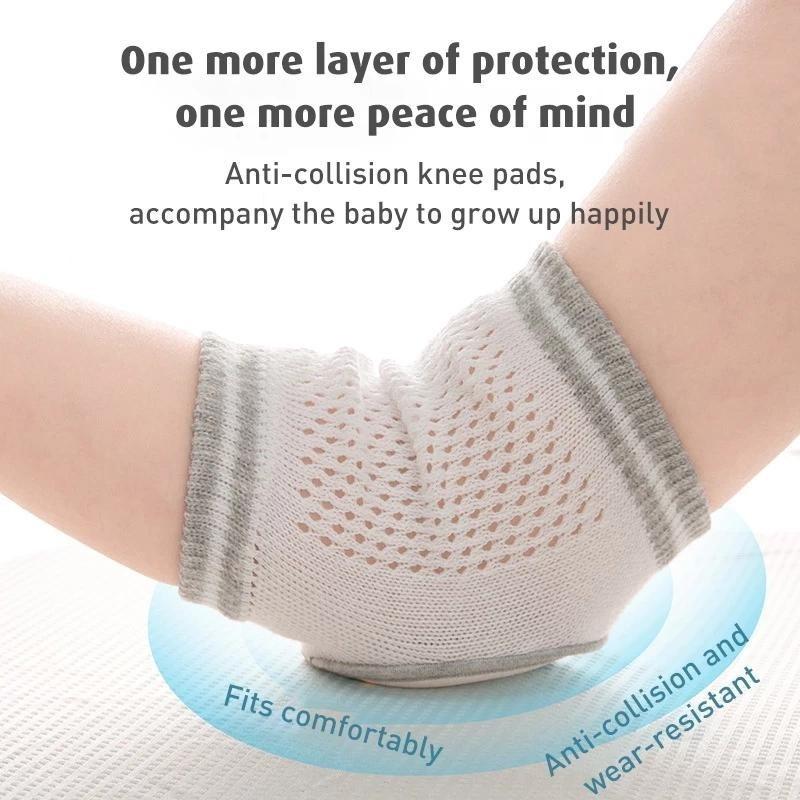 【BS】1組 耐衝撃性ベビーニーパッド 通気性のある子供用エ - Baby Knee Pad Crawling のレビューと価格