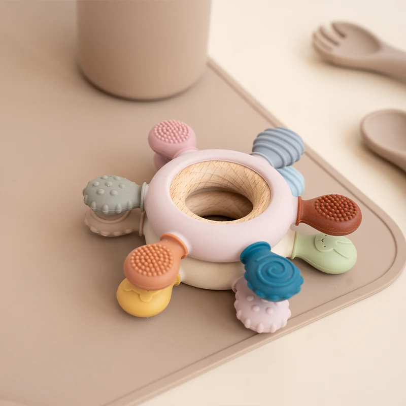 1pc 食品グレードのベビーシリコーンおしゃぶり舵形木製リン - Baby Products Application のレビューと価格