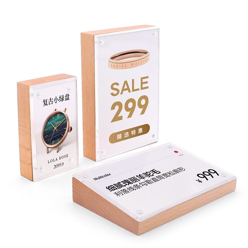 88x54mm 卓上アクリルサインホルダー ディスプレイスタ - Baby Products Prices のレビューと価格