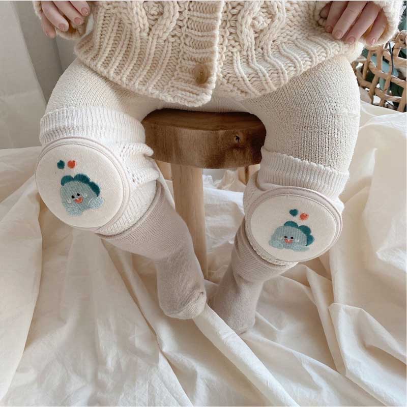 ベビー膝パッド靴下純粋な綿超薄型かわいい漫画刺繍膝保護靴下ベ - Baby Knee Pad Crawling のレビューと価格