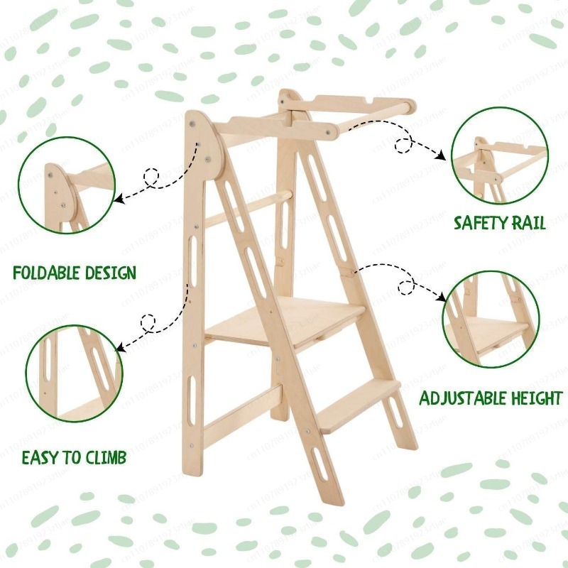 キッチンヘルパー幼児用タワー折りたたみ式子供用踏み台学習タワ - Toddler Learning Tower のレビューと価格