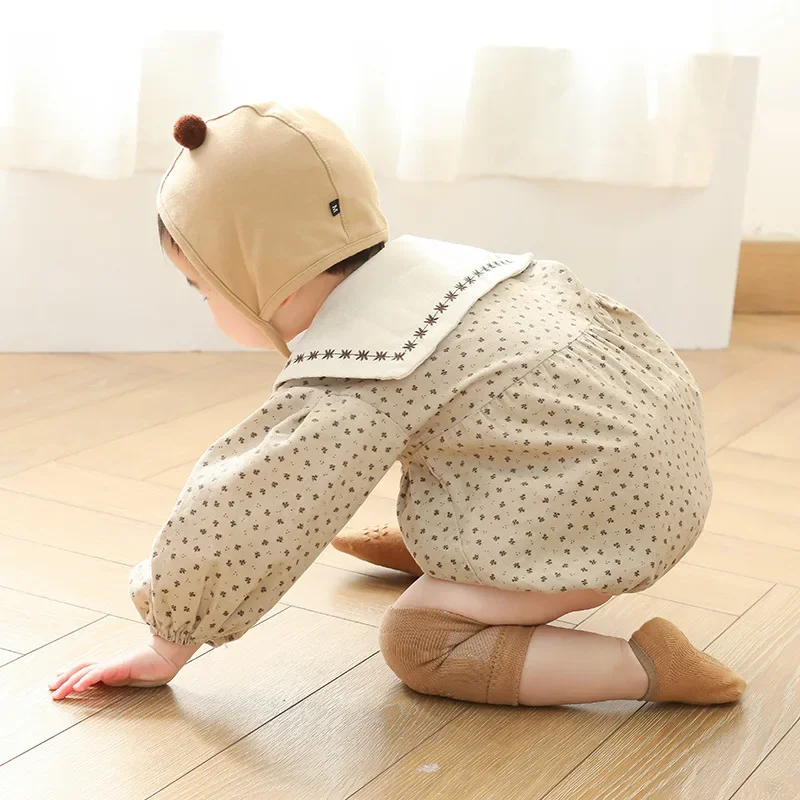 ベビー膝パッド靴下セット無地アンチスリップ靴下膝蓋骨子供クロ - Baby Knee Pad Crawling のレビューと価格