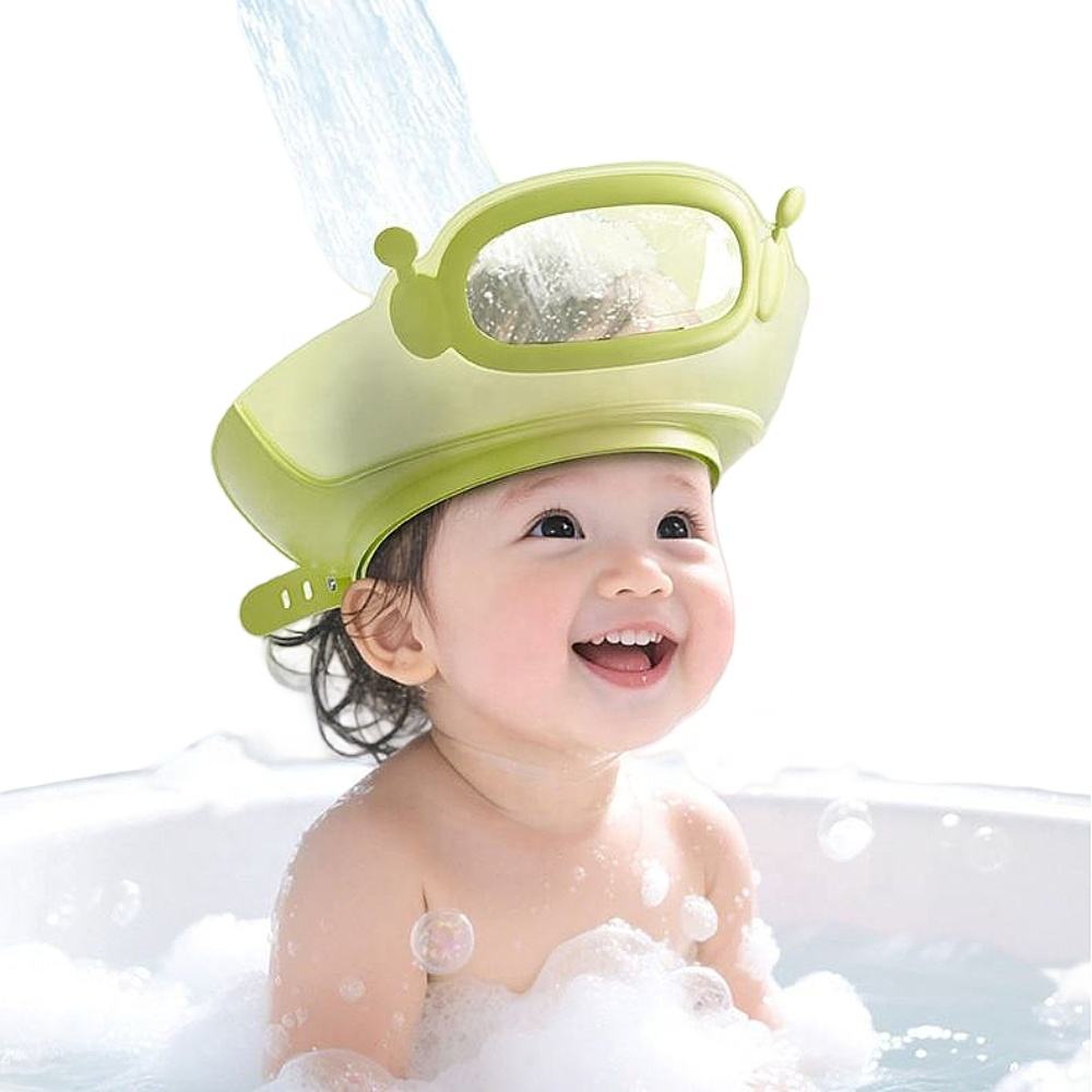 ベビーシャワー用ソフトキャップ、調節可能なヘアウォッシュハッ - Infant Head Protector のレビューと価格